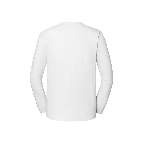 Fruit of the Loom Mens Iconic  Long-Sleeved T-Shirt / White - Picture 2 of 3